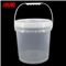 冰禹 BYA-153 透明水桶 塑料桶 密封打包桶 食品级小水桶涂料桶 10L带提手(单位:个)