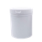 安赛瑞 500018 广口塑料瓶(150ML) 易开罐分装瓶直桶涂料油墨罐塑料储藏包装罐 白色 (个)