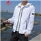 富贵鸟防晒衣男夏季新品超薄透气防晒服男装大码户外防紫外线速干外套夹克弹力皮肤衣垂钓服抗皱 白色 XL