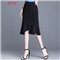 MUSHE轻奢原创女装 中长款纯色半身裙女夏季新款时尚名媛优雅减龄高腰不规则包臀鱼尾裙 黑色 21/L