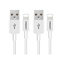 2条装iPhone数据线1.5米【ABS/白色】