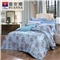 曼蒂 床单四件套（被套1件床单1件枕套2件）（适合1.8米床）【纯棉色织提花+纯棉/蓝】