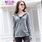 帕兰朵 卫衣女秋季新品连帽拉链卫衣女修身显瘦时尚小外套上衣外搭 灰色 请拍正确尺码