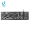 灵蛇（LINGSHE）有线单键盘USB笔记本台式电脑一体机通用办公单键盘K200黑色