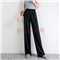 麦潮尚阔腿裤女春夏季高腰拖地裤工装西装裤宽松大码直筒裤女长裤子 春秋加厚款8064-4 XS建议70斤内
