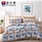慢调时光 床单四件套（被套1件床单1件枕套2件）（适合1.5米床）【纯棉/蓝】