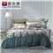 琉璃月 床单四件套(被套1件床单1件枕套2件)(适合1.8米床【纯棉/深绿】
