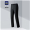 HLA海澜之家西裤男春季新品时尚净色垂顺平整长裤HKXAD1Q009A黑色(09)175/88A(34)