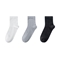 秋冬防臭运动中筒袜 均码 灰白黑 袜子