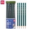 得力2B绿杆原木铅笔50支装